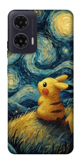 Чохол на Motorola Moto G35 Pikachu and Van Gogh фото 1 з 1