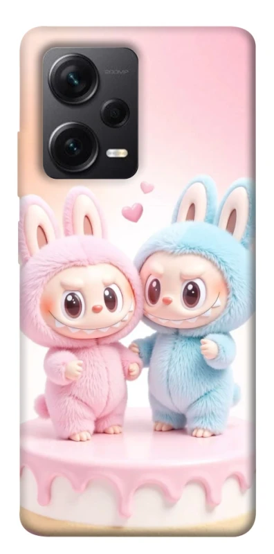 Чехол на Xiaomi Redmi Note 12 Pro 5G Labubu Twins фото 1 из 1