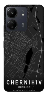 Чехол на Xiaomi Redmi 13C Chernihiv map фото 1 из 1