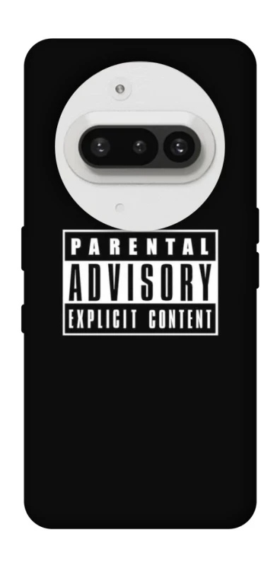 Чохол на Nothing Phone (3a) Parental Advisory Label фото 1 Чохол на Nothing Phone (3a) Parental Advisory Label фото 1 з 1