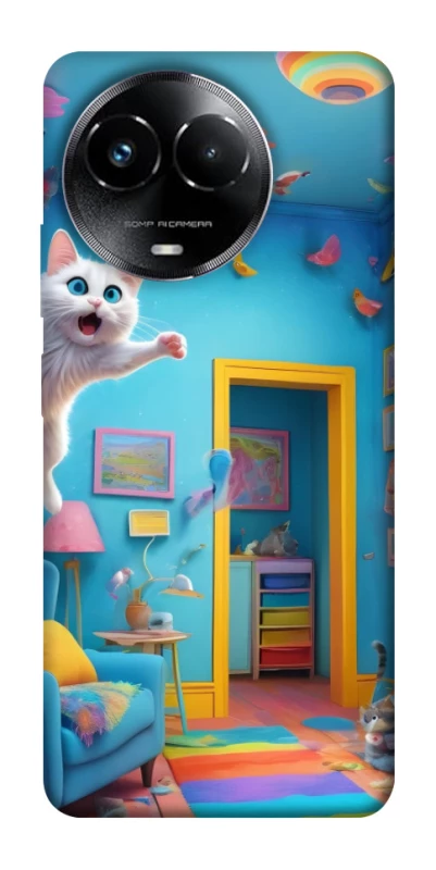 Чехол на Realme C67 4G crazy cat фото 1 из 1