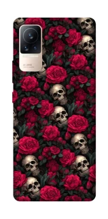 Чехол на Xiaomi Civi 6 Черепа и розы фото 1 из 1