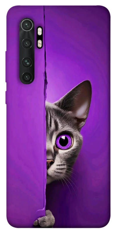 Чохол на Xiaomi Mi Note 10 Lite Кіт-підглядач фото 1 з 1