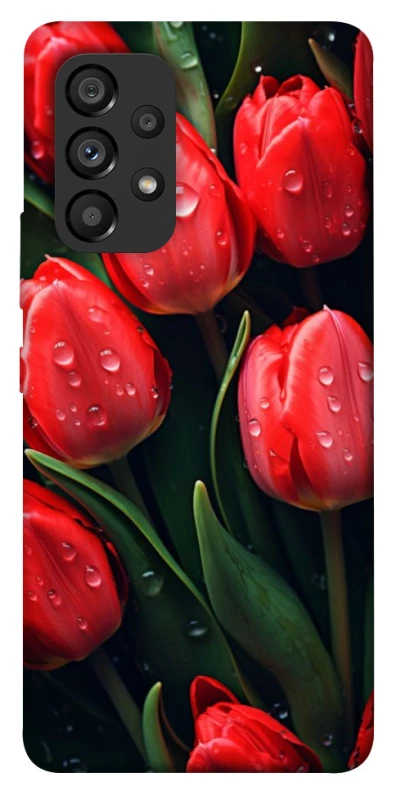 Чохол на Samsung Galaxy A53 5G Червоні тюльпани фото 1 з 1