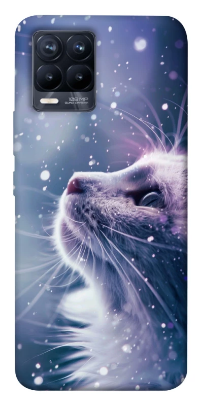 Чехол на Realme 8 Snow cat фото 1 из 1