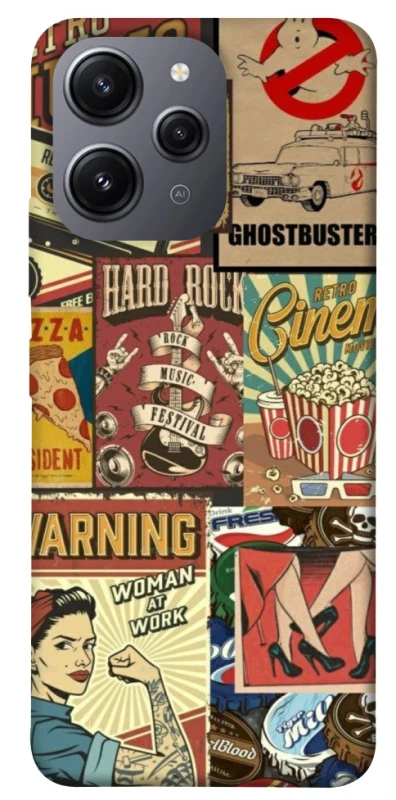 Чохол на Xiaomi Redmi 12 Retro collage ver.2 фото 1 з 1