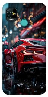 Чехол на TECNO POP 5 Red sports car фото 1 из 1