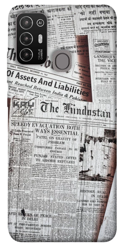 Чехол на ZTE Blade A52 Газеты фото 1 из 1