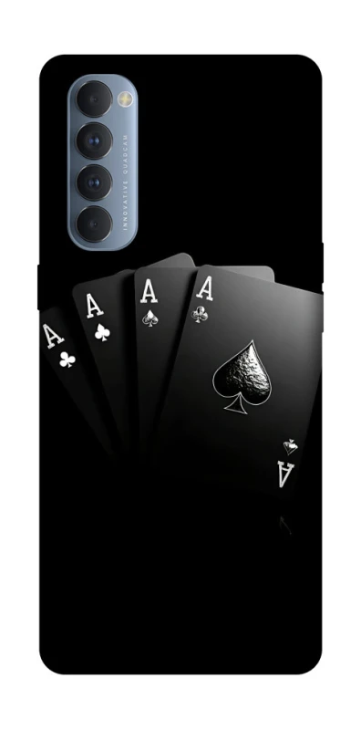 Чохол на Oppo Reno 4 Pro Black Cards фото 1 з 1