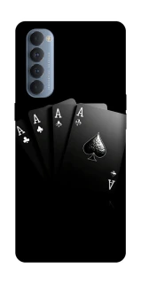 Чехол на Oppo Reno 4 Pro Black Cards фото 1 из 1