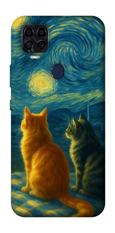 Чохол на ZTE Blade v2020 Cats under the stars фото 1 з 1
