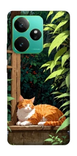 Чехол на Realme GT 7 red cat фото 1 из 1