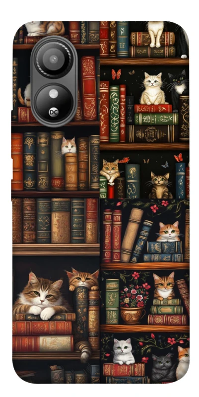 Чехол на ZTE Blade L220 Cats & Books фото 1 из 1