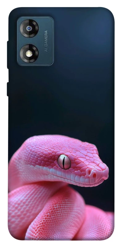Чохол на Motorola Moto E13 Рожева змія фото 1 з 1