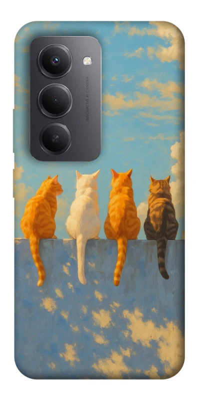 Чехол на Xiaomi Redmi 15 (Global) cats on wall фото 1 из 1
