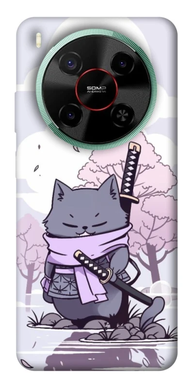Чохол на ZTE Nubia V70 Max Samurai cat фото 1 з 1