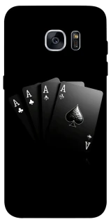 Чехол на Samsung G935F Galaxy S7 Edge Black Cards фото 1 из 1