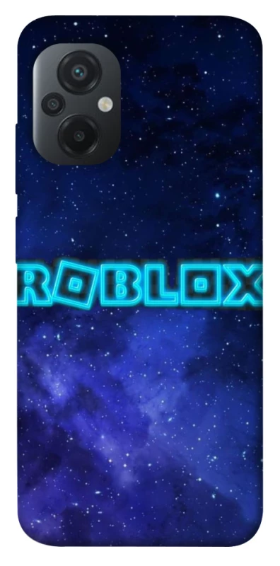 Чохол на Xiaomi Poco M5 Roblox Space Logo Blue фото 1 з 1