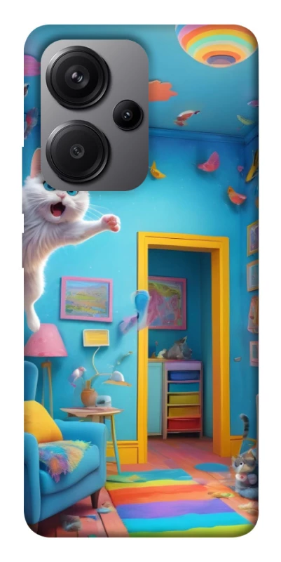 Чохол на Xiaomi Redmi Note 13 Pro+ crazy cat фото 1 з 1