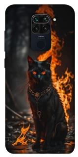 Чохол на Xiaomi Redmi Note 9 / Redmi 10X Вогняний кіт фото 1 з 1