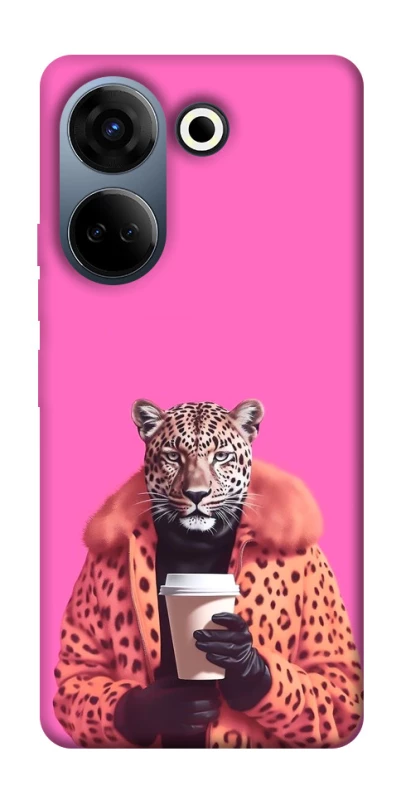 Чохол на TECNO Camon 20 Pro (CK7n) Леопард з кавою фото 1 з 1