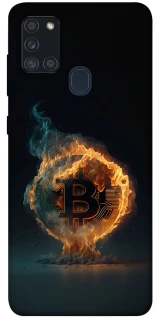 Чохол на Samsung Galaxy A21s Fire Bitcoin фото 1 з 1