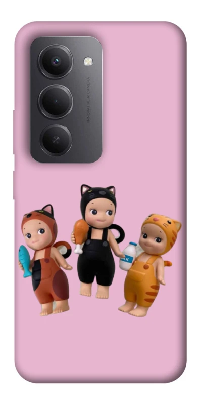 Чохол на Xiaomi Redmi 15 (Global) Cat Cafe Trio фото 1 з 1