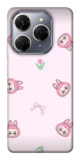 Чохол на TECNO Spark 20 Pro Labubu Flower фото 1 з 1