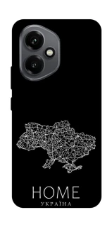 Чохол на Honor 400 Ukraine black map фото 1 з 1