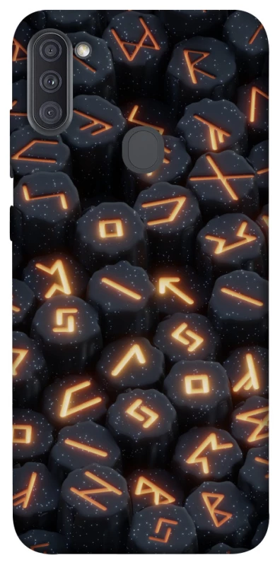 Чехол на Samsung Galaxy A11 Огненые руны фото 1 из 1