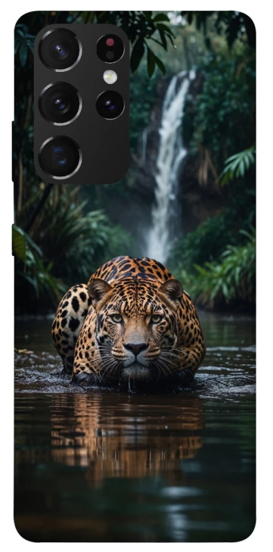 Чохол на Samsung Galaxy S21 Ultra Leopard in water фото 1 з 1