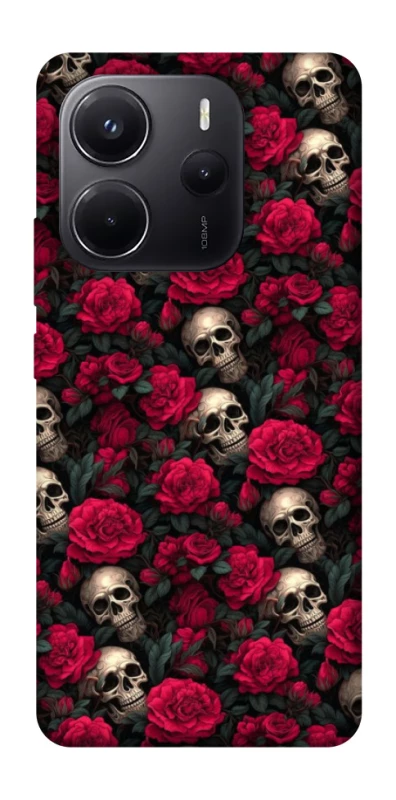 Чехол на Xiaomi Redmi Note 14 5G Черепа и розы фото 1 из 1