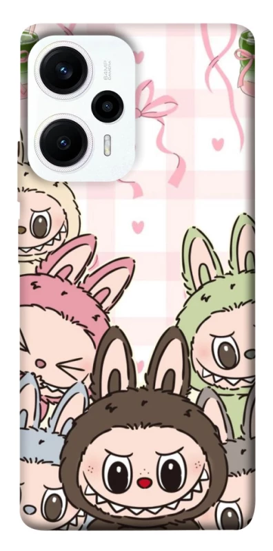 Чохол на Xiaomi Poco F5 / Note 12 Turbo All Labubu 2 фото 1 з 1