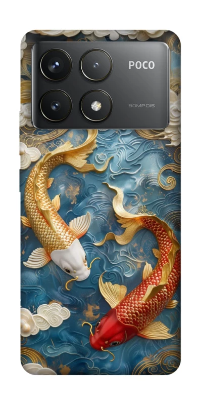 Чохол на Xiaomi Poco F6 Pro Koi carp фото 1 з 1