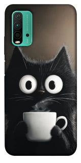 Чехол на Xiaomi Redmi Note 9 4G / Redmi 9 Power morning cat фото 1 из 1