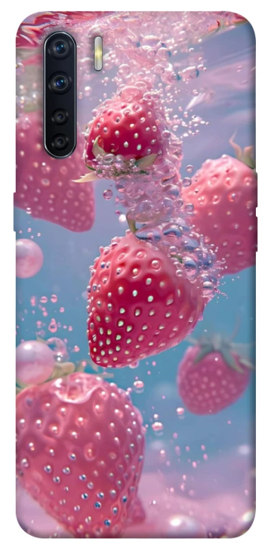 Чехол на Oppo A91 Клубника в воде фото 1 из 1