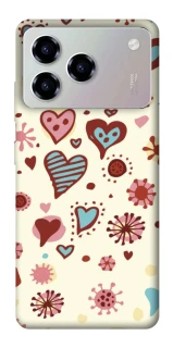 Чохол на ZTE Blade A76 Pretty hearts фото 1 з 1