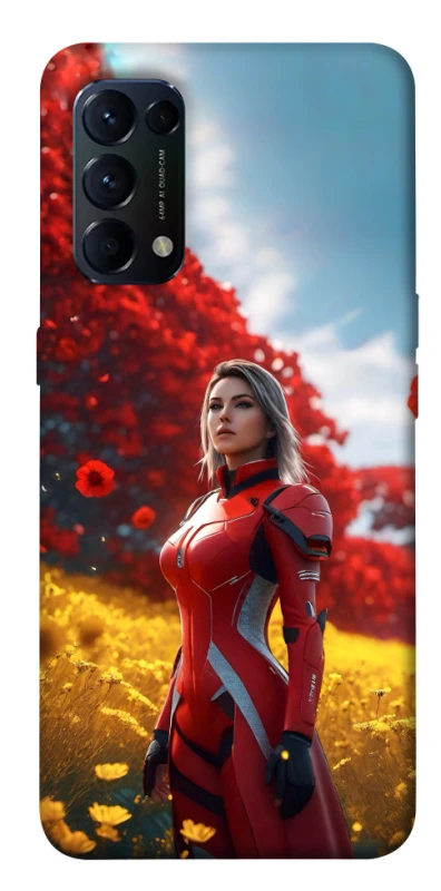 Чохол на Oppo Reno 5 4G Cyber space girl ver.5 фото 1 з 1