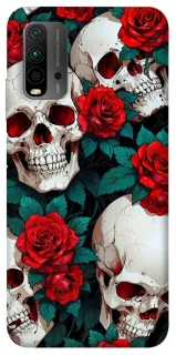 Чохол на Xiaomi Redmi 9T skull and rose фото 1 з 1