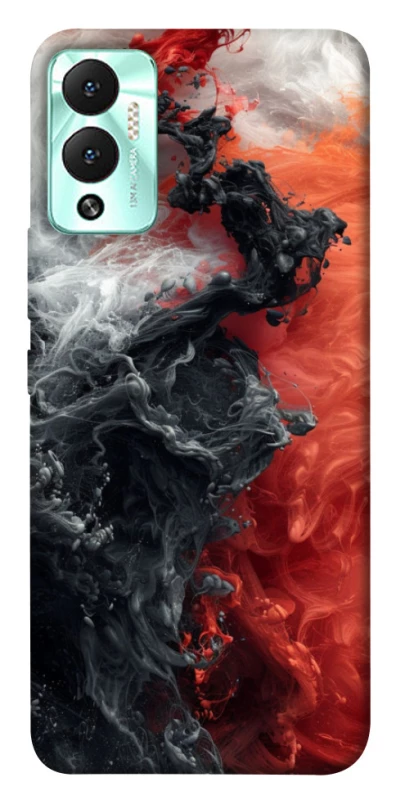 Чохол на Infinix Hot 12 Play Black and Red фото 1 з 1