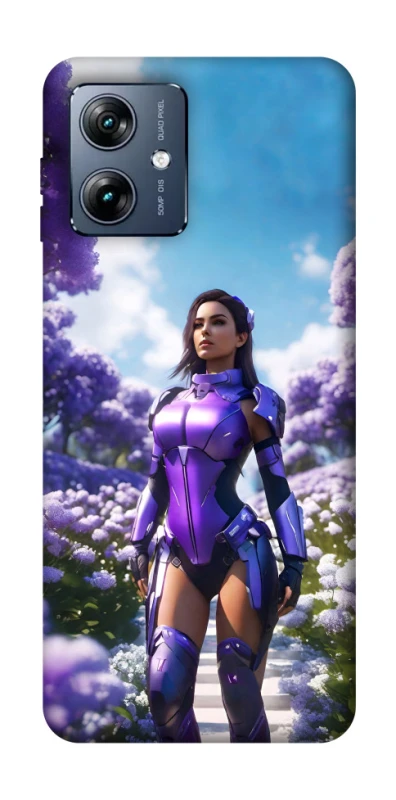 Чохол на Motorola Moto G54 Power Cyber space girl ver.4 фото 1 з 1