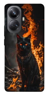 Чехол на Realme 10 Pro+ Огненный кот фото 1 из 1