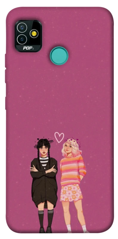 Чохол на TECNO POP 5 Raven & Rainbow Wednesday фото 1 з 1