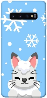 Чохол на Samsung Galaxy S10+ Adopt Me Snow Kitty Smile фото 1 з 1