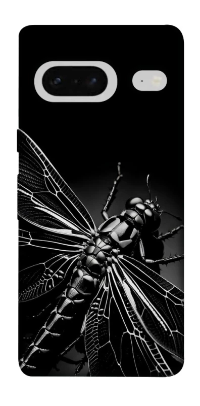 Чехол на Google Pixel 7 Black dragonfly фото 1 из 1