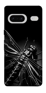 Чехол на Google Pixel 7 Black dragonfly фото 1 из 1