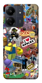 Чехол на Xiaomi Poco C65 Roblox collage ver.5 фото 1 из 1
