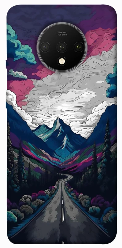 Чехол на OnePlus 7T Нарисованные горы фото 1 из 1