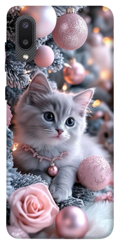 Чохол на Samsung Galaxy A02 Christmas Kitty фото 1 з 1
