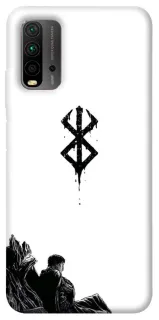 Чехол на Xiaomi Redmi 9T berserk white фото 1 из 1